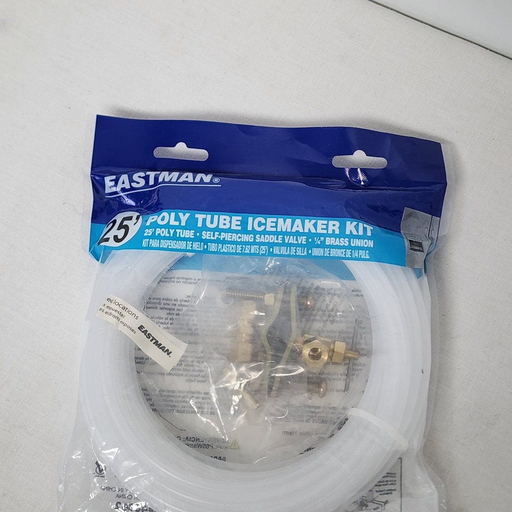 Eastman 25 Foot Ice Maker Installation Kit W/Valve For 1/2" - 3/4" *303490‎